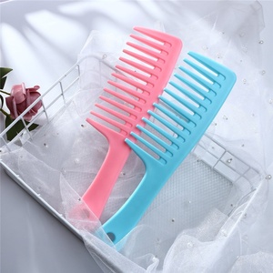 Offre Spéciale coupe de cheveux humide barbier cheveux lisseur peigne grand peigne à dents larges longs coiffure cheveux bouclés peignes - Product Image 5