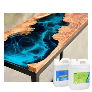 High Transparency Liquid 1:1 Epoxy AB Glue 2 Parts Environmentally Friendly Non-Toxic Epoxy Resin for River Table Coating