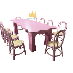 Sillas Infantiles de Ratán Hechas a Mano Directamente de Fábrica para Fiestas de Cumpleaños, Proveedor de Muebles Infantiles de Mimbre Natural - Product Image 1