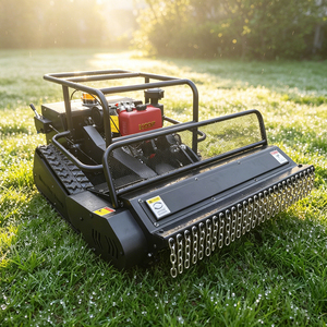 Big Power Diesel Engine Small Robot Grass Cutter Cutting Width 80cm 100cm 120cm <strong>Remote</strong> Control Crawler Lawn <strong>Mower</strong> <strong>Flail</strong> <strong>Mower</strong> - Product Image 6