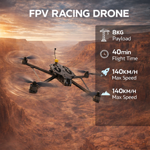 โดรน UFlight Piranha7 <span class=keywords><strong>Pro</strong></span> <span class=keywords><strong>V2</strong></span> ขนาด 7 นิ้ว แบบ FPV ควบคุมระยะไกล ระยะส่งภาพ 1 กม. โดรน RC ระยะไกล สำหรับการบินแบบ Freestyle - Product Image 2