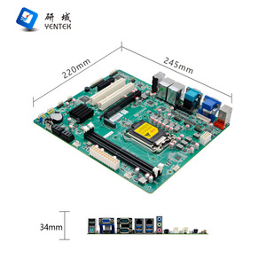 Carte mère industrielle Yentek H110M3 M-ATX LGA1151 DDR4 double canal 6 ports série PCI PCIE SATA HDMI VGA - Product Image 1