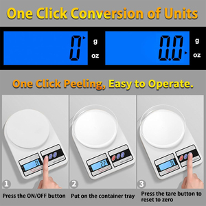 เครื่องชั่งอาหารดิจิทัลอิเล็กทรอนิกส์5กก. 10กก. เครื่องชั่งอาหารในครัว - Product Image 6