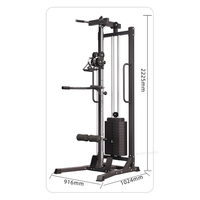Équipement de fitness de gymnastique à domicile de haute qualité Machine de croisement de câble de système de poulie réglable simple et double