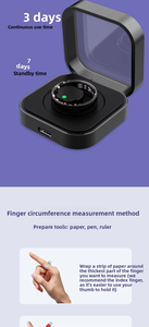 Nouvelle bague intelligente AI avec contrôle tactile, surveillance de la santé, du sport, du rythme cardiaque et de l'oxygène sanguin, étanche, unisexe, bracelet de fitness pour sports de plein air - Product Image 4