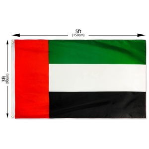 Bandera de los Emiratos Árabes Unidos 3x5 pies, Bandera Nacional con 2 Ojales Metálicos, Resistente a la Decoloración, Colores Vivos, Bandera de 3x5 Pies, Venta al Por Mayor Personalizada - Product Image 4