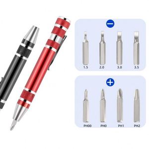 Outil à main de précision, kit de tournevis multi-embouts 8 en 1, tournevis stylo compact portable en métal, outil de poche, prix d'usine - Product Image 1