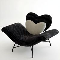 Chaise de salon moderne de style nordique en forme de cœur, en métal, multifonctionnelle, pour la maison, le bureau, la salle à manger, l'extérieur, la chambre, la villa