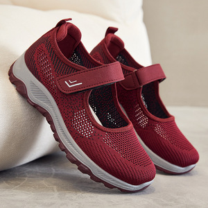 Chaussures de sport pour femmes, chaussures de marche tendance pour maman, chaussures décontractées pour personnes âgées, chaussures à enfiler pour <span class=keywords><strong>femme</strong></span> âgée, chaussures de jogging et de randonnée à bout rond pour maman - Product Image 2