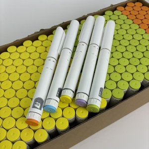 60-Unit Black Plastic Disposable <b>Pen</b> for Skin Care, Single-Use Liquid Applicator for Personal Beauty Care - Product Image 4