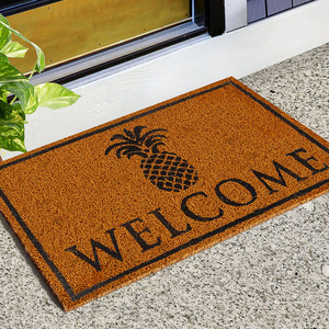 High Quality Coconut Fiber Carpet Anti slip PVC Coil <strong>Mat</strong> Coconut Palm Welcome Plain <strong>Coir</strong> Door <strong>Mats</strong> - Product Image 3