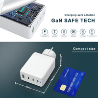 Chargeur mural USB-C 100W pour téléphone portable et ordinateur portable, adaptateur de charge rapide multiple QC 30W PD GaN 100W Type-C