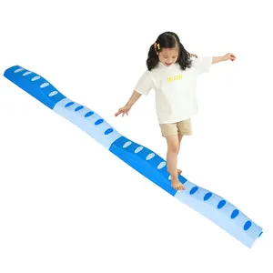 Kids Balance Beam Stepping Stones Plastic Balance Board Montessori Toy - Build Coordination And Gross Motor Skills For Toddler