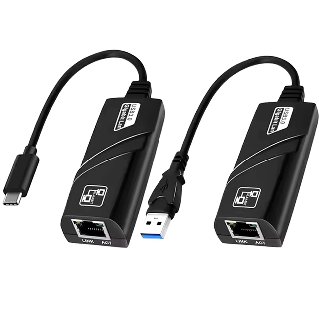 ZYSY USB Type-C to Ethernet Adapter Gigabit Network RJ45 100Mbps/1000 LAN Wired Card External for and MacOS