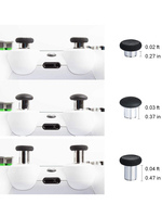 Boutons magnétiques en métal pour PS4 PS5, joysticks en aluminium, hauteur réglable, pièces de rechange, coques