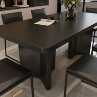Ensemble de table à manger en pierre frittée haut de gamme, mobilier de salle à manger moderne, écologique et durable