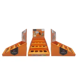 POS table tray cardboard display rack bottles countertop corrugated retail display box packaging