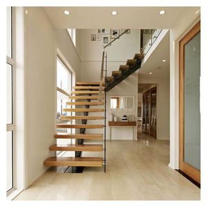 <span class=keywords><strong>Alucasa</strong></span>-escaleras flotantes para interiores, escaleras rectas de lujo modernas y prefabricadas, diseño personalizado - Product Image 2