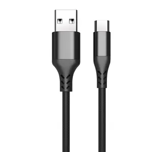 Metal Quick Fast Charging Mobile Phone Mini V8 Display Android Nylon Braided Micro Usb Type C Data Wire Cord Line Cable