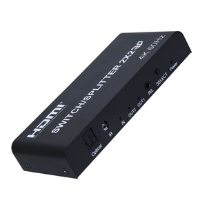 4K <span class=keywords><strong>HDMI</strong></span> Switcher <span class=keywords><strong>Splitter</strong></span> 2X2 <span class=keywords><strong>HDMI</strong></span> <span class=keywords><strong>2</strong></span>.0 Switcher/<span class=keywords><strong>Splitter</strong></span> Supporto 4k x 2k @ 60 - Product Image 2