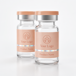 Factory Custom Size Holographic Accent Glass Vial Stickers, Personalized Printed Self-adhesive <b>Labels</b> For Glass Bottle Packaging - Product Image 1