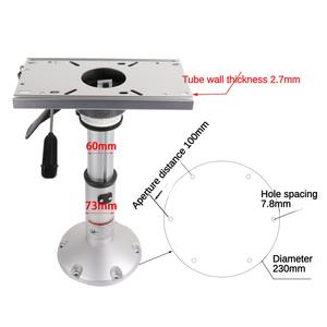 Pedestal de aluminio de asiento de barco ajustable de aleación marina de alta calidad con pedestal de asiento de silla de barco de aleación de aluminio deslizante - Product Image 3