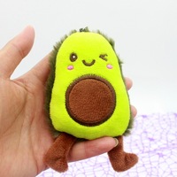 Avocat peluche jouet Mini Fruits carotte fraise en peluche plante jouet Kawaii dessin animé mignon filles garçons poupée en peluche doux pendentif cadeau