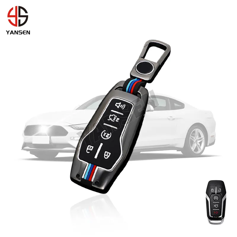 Zinc alloy Car Key Case for Ford Mustang Edge Explorer Fusion Mondeo Taurus F-150 F-450