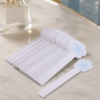 Bandes de test de parfum personnalisées en forme florale, papier absorbant découpé pour tester les huiles essentielles