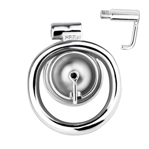 Jaula de Castidad Masculina FRRK con Piercing y Catéter, Dispositivo de Bloqueo de Pene, Juguetes Sexuales para Hombres - Product Image 1