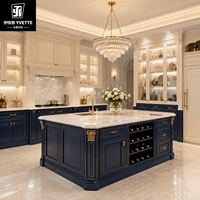Meubles de cuisine modulaires modernes en gros, armoires en MDF peintes à l'acrylique, écologiques, avec moulures, pour garde-manger, îlot, hôtel, appartement