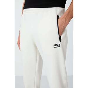 Pantalones Deportivos de Forro Polar para Hombre Cesar Ecru con Bolsillos - 84929 - Ecru - Product Image 4