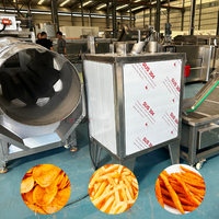 Ligne de production complète de friteuses automatiques commerciales pour aliments préparés surgelés