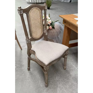 Apilable de nuevo diseño de lujo de boda de madera casa caña volver francés <span class=keywords><strong>Luis</strong></span> silla - Product Image 2