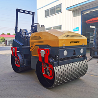 Rouleau vibratoire FURD de 4 tonnes, rouleau à double roue, compacteur de sol robuste