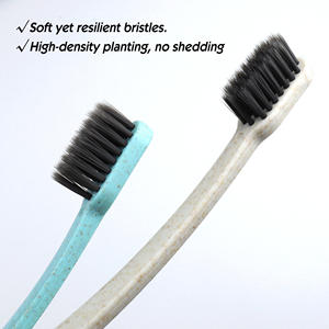 Venta al por mayor de artículos de tocador personalizados para hoteles, kit dental de paja ecológico, kit de cepillo de dientes para hoteles con pasta de dientes <span class=keywords><strong>Colgate</strong></span> para hombres de negocios y viajes - Product Image 4