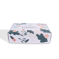Boîte d'expédition personnalisée en gros avec logo, recyclable, en matériaux recyclés, finition mate et gaufrage pour chaussures et vêtements