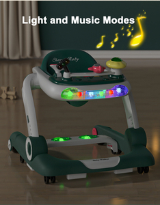 NOUVEAU Trotteur multifonctionnel pour bébé avec roues antidérapantes et silencieuses, panneau de jeu intelligent détachable, jouets pour trotteur, transformable siège-à-levé - Product Image 3
