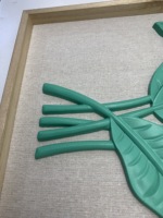 Cadre photo 3D Fengyuan Leaf, boîte à ombre DIY, avec fond en lin, décoration intérieure, personnalisable