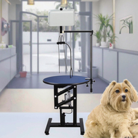 Chaise de toilettage pour petits animaux de compagnie Lekang, réglable, en acier inoxydable, unité de toilettage électrique pour chiens