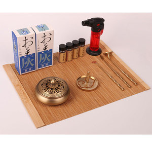Tapete para ceremonia del incienso, tapete para té, tela de algodón y lino de doble capa, tapete para incienso de inspiración Zen, set de suministros para la ceremonia del incienso - Product Image 3