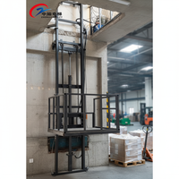 Elevador de Carga Montado en Pared Personalizado, Plataforma Elevadora para Mercancías Pequeñas, 500kg 1000kg, Elevador Hidráulico para Almacén, Elevador de Carga para Exteriores