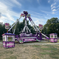Manège à pendule 360° sur remorque, nouvelle conception, sensationnel, pour extérieur, attraction commerciale de fête foraine, en fibre de verre et acier, 16 places
