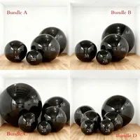 Boule miroir gonflable géante noire réutilisable, sphère disco brillante pour la décoration de mariage, ballons décoratifs 1,3 pi-6,5 pi