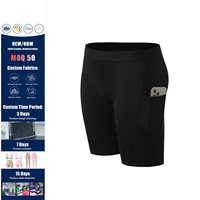 Shorts de sport et leggings personnalisés à compression, extensibles dans les 4 sens, pour l'été, couleur unie, effet tie-dye délavé, séchage rapide
