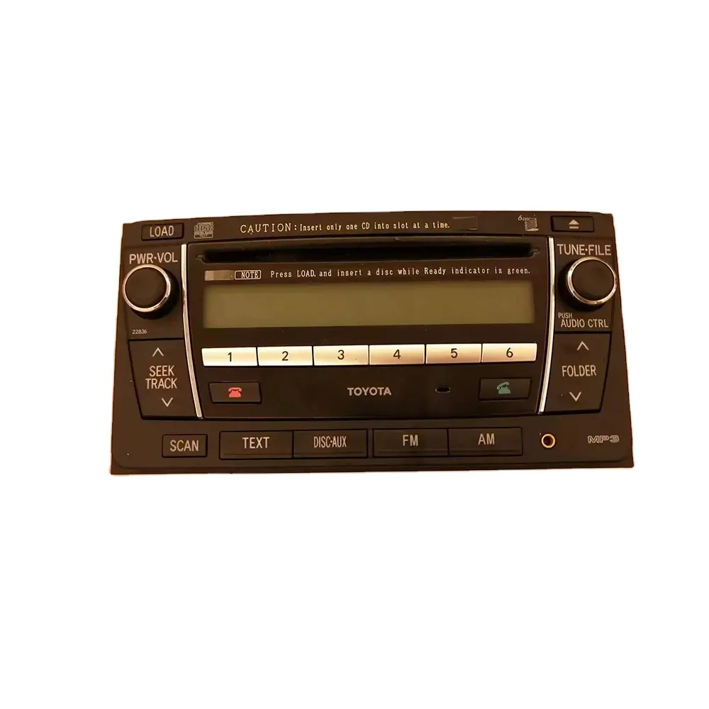Per Toyota Corolla Prado LANDCRUISER originale auto smontaggio touch screen lettore CD, pannello inglese, Radio