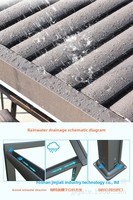Nouveau modèle 2026 : Pavilion extérieur en alliage d'aluminium pour villa de loisirs, stores électriques, étanche, coupe-vent, anti-corrosion, intelligent, style chinois