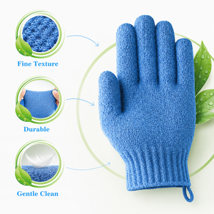 Wholesale Nylon <b>Body</b> <b>Scrubber</b> Bath Glove Custom Logo Exfoliating Gloves Bath Mitt Shower Gift Deep Cleaning Skin - Product Image 2