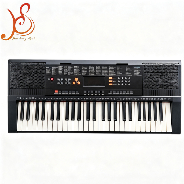 HUASHENG 54 Key Electronic Keyboard Piano LED Display 128 Rhythms Teaching Function Music Instrument Gift for Kids Beginners