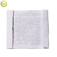 Étiquette tissée brodée décorative damassée personnalisée pour vêtements étiquettes de tissu de col de marque avec votre propre logo pour vêtements